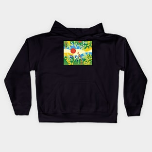 Abstract Jungle Landscape Kids Hoodie